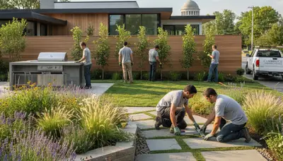 Boston landscaping pros providing professional landscape maintenance in Boston, MA