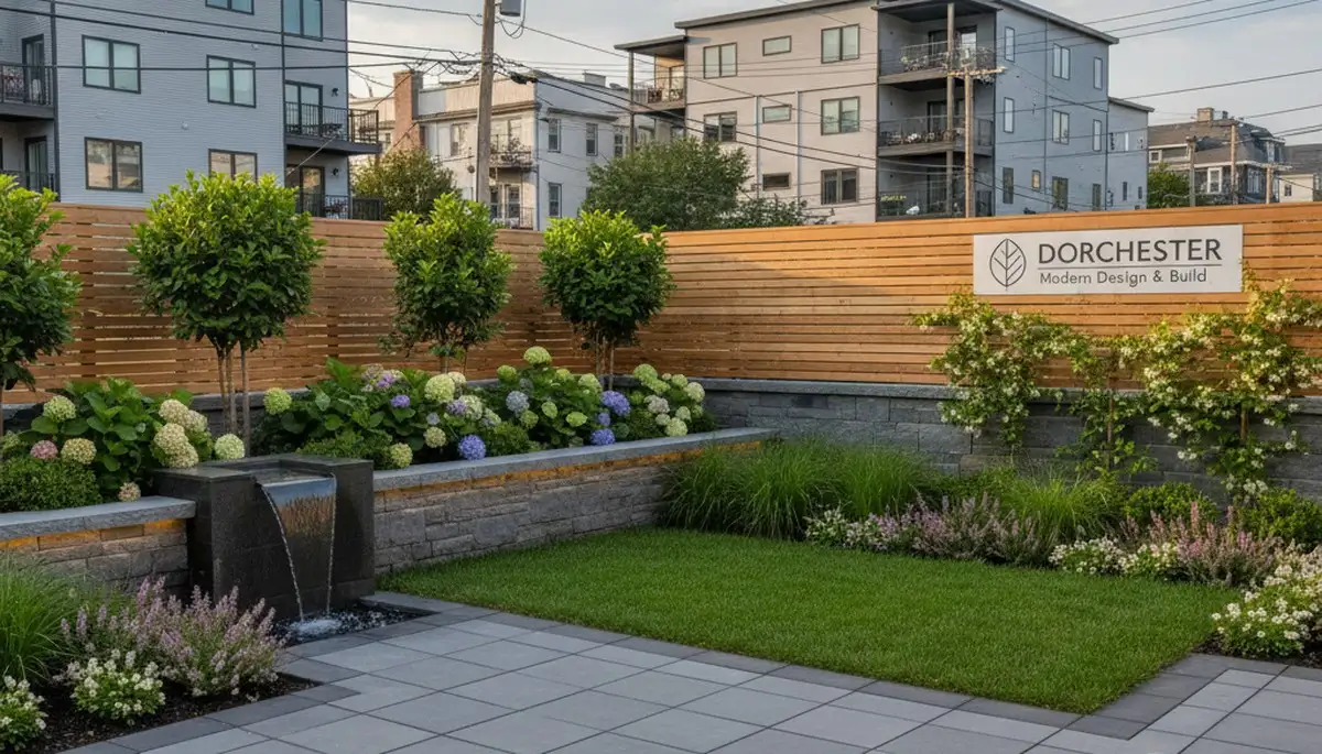 Boston, MA landscaping team providing professional lawn care and landscape maintenance for local properties