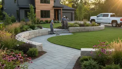 Landscaping professionals serving Boston, MA with lawn care and property maintenance services