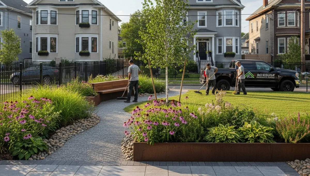 Boston MA landscaping service for residential and commercial outdoor maintenance